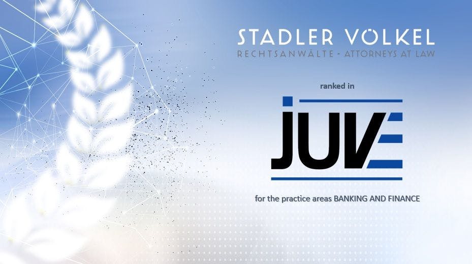 JUVE ranking – 2021 – STADLER VÖLKEL listed in the area of banking and finance law/ capital market law