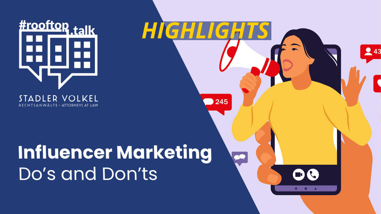 rooftop.talk (HIGHLIGHTS 6 min): Influencer Marketing – Do's and Don'ts
